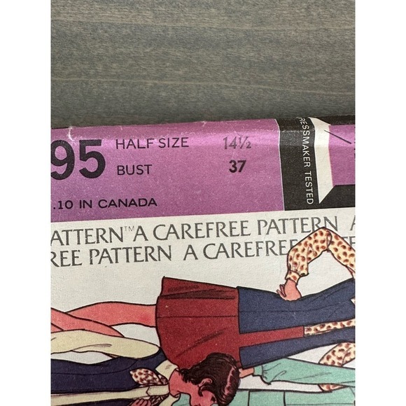 McCalls Vintage Uncut Dress Blouse Scarf Pants Skirt Jacket and Vest Size 14.5 - Picture 2 of 7